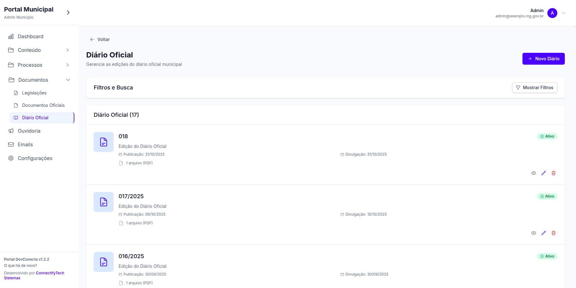 Diário Oficial Digital